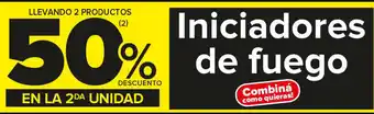 Carrefour Maxi 50% descuento Iniciadores de fuego oferta