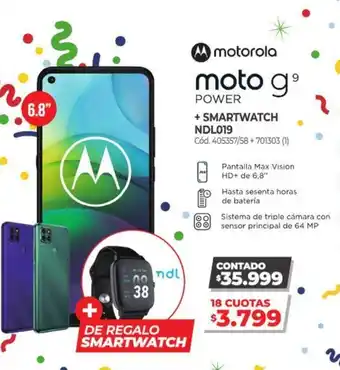 Naldo Lombardi Motorola +Smartwatch Ndl019 oferta