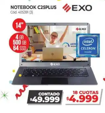 Naldo Lombardi EXO Notebook C25PLUS oferta