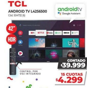 Naldo Lombardi TCL Android Tv L42S6500 oferta