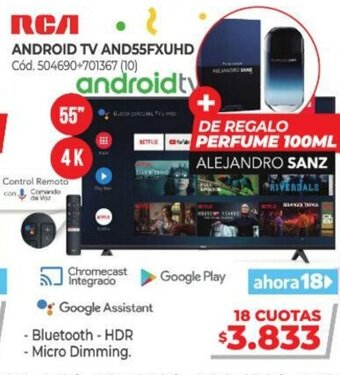 Naldo Lombardi RCA Android Tv And55fxuhd oferta