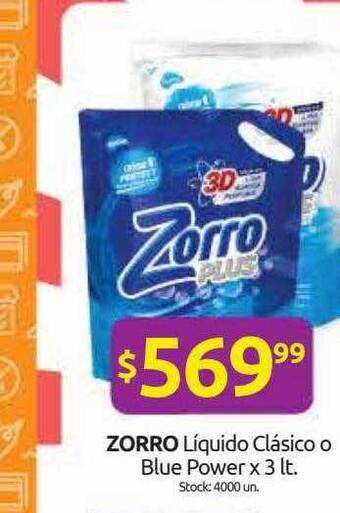 Cordiez Zorro Liquido Clásico O Blue Power oferta