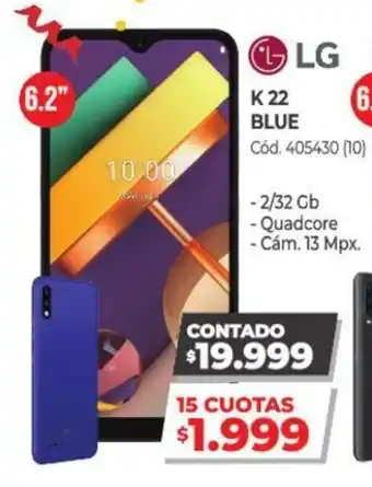 Naldo Lombardi LG K 22 Blue oferta