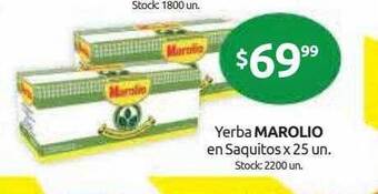 Cordiez Yerba Marolio En Saquitos oferta
