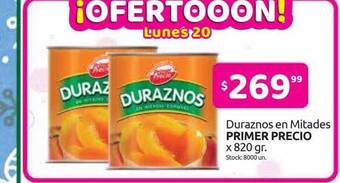Cordiez Duraznos En Mitades Primer Precio oferta