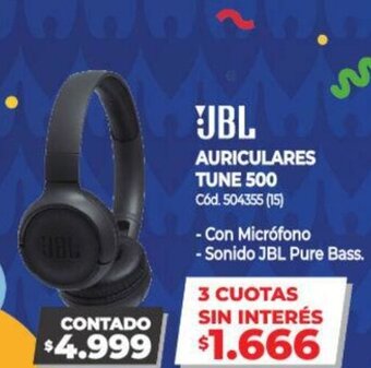 Naldo Lombardi JBL Auriculares Tune 500 oferta