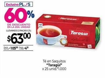 La Anonima Té En Saquitos oferta