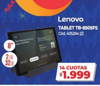 Naldo Lombardi Lenovo Tablet TB-8505FS oferta