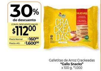La Anonima Galletitas De Arroz Crackeadas oferta
