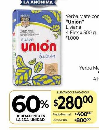 La Anonima Yerba Mate oferta