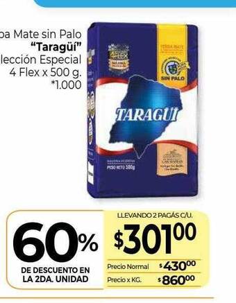 La Anonima Yerba Mate Sin Palo oferta