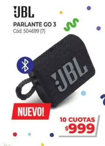 Naldo Lombardi JBL Parlante Go 3 oferta