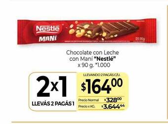 La Anonima Chocolate Con Leche Con Maní oferta