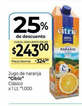 La Anonima Jugo De Naranja oferta