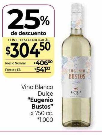 La Anonima Vino Blanco Dulce oferta