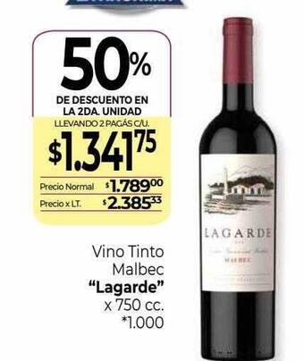 La Anonima Vino Tinto Malbec oferta