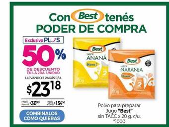 La Anonima Polvo Para Preparar Jugo oferta