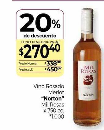 La Anonima Vino Rosado Merlot oferta