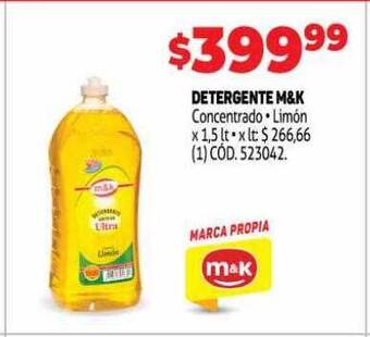 Makro Detergente M&k oferta