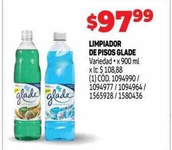 Makro Limpiador De Pisos Glade oferta