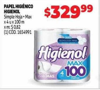 Makro Papel Higiénico Higienol oferta