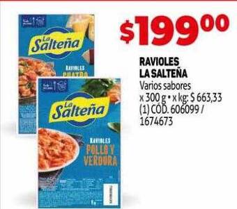 Makro Ravioles La Salteña oferta