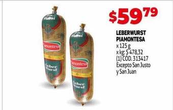 Makro Leberwurst Piamontesa oferta
