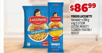 Makro Fideos Lucchetti oferta