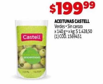 Makro Aceitunas Castell oferta