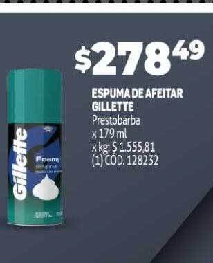 Makro Espuma De Afeitar Gillette oferta