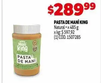 Makro Pasta De Maní King oferta