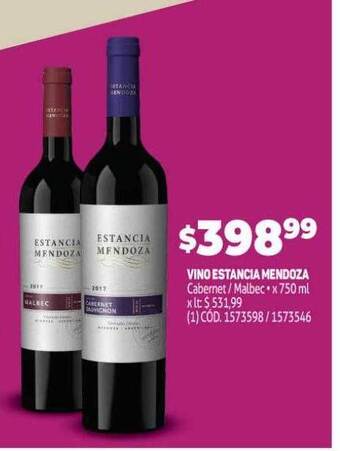 Makro Vino Estancia Mendoza oferta