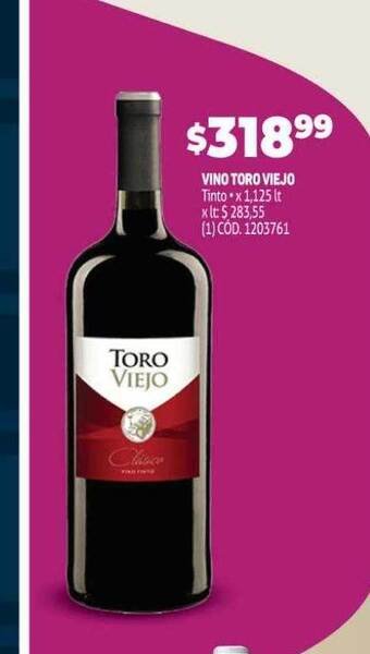 Makro Vino Toro Viejo oferta