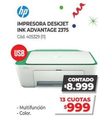 Naldo Lombardi HP Impresora Deskjet Ink Advantage 2375 oferta