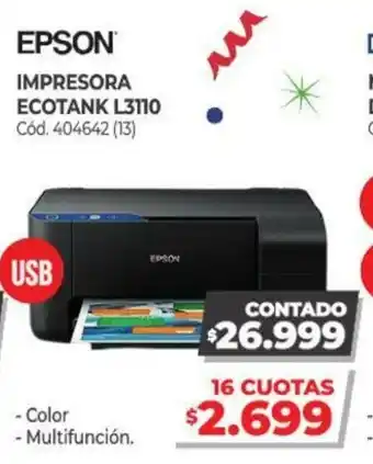 Naldo Lombardi Epson Impresora Ecotank L3110 oferta