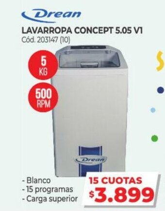 Naldo Lombardi Drean Lavarropa Concept 5.05 V1 oferta