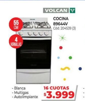 Naldo Lombardi Volcan Cocina 89644V oferta