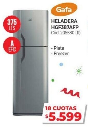 Naldo Lombardi Gafa Heladera HGF387AFP oferta