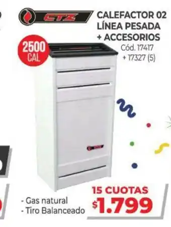 Naldo Lombardi CTZ Calefactor 02 Línea Pesada + Accerorios oferta