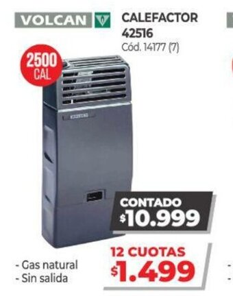 Naldo Lombardi Volcan Calefactor 42516 oferta