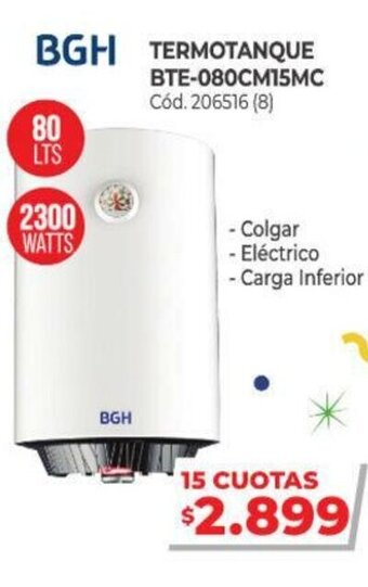 Naldo Lombardi BGH Termotanque BTE-080CM15Mc oferta