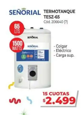 Naldo Lombardi Senorial Termotanque Tesz-65 oferta