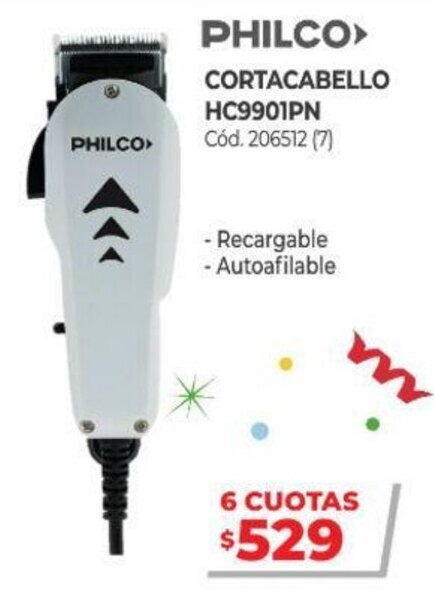 Corta cabello philco discount hc9901pn