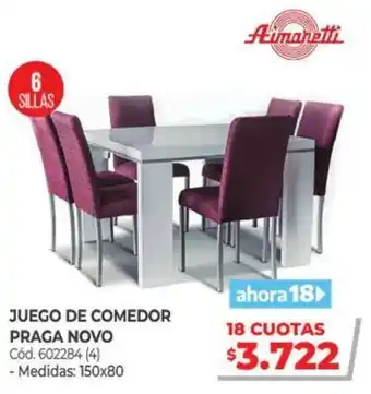 Naldo Lombardi Aimaretti Juego De Comedor Praga Novo oferta