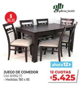 Naldo Lombardi GJB Juego De Comedor oferta