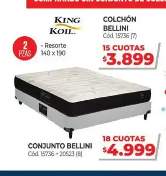 Naldo Lombardi King Koil Colchón Bellini oferta