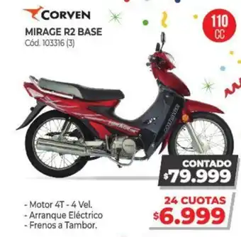 Naldo Lombardi Corven Mirage R2 Base oferta