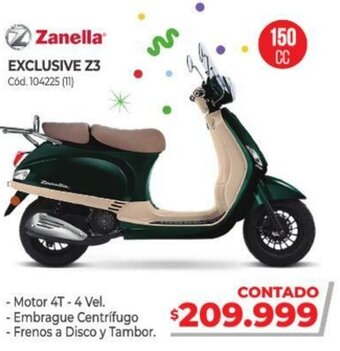 Naldo Lombardi Zanella Exclusive Z3 oferta