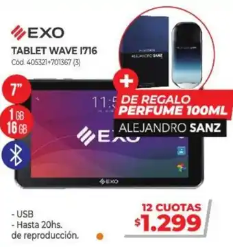 Naldo Lombardi Exo Tablet Wave 1716 oferta