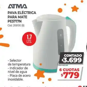 Naldo Lombardi Atma Pava Elèctrica Para Mate Pe5717n oferta